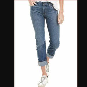 JOE'S JEANS SIZE 32 STRETCH Straight Crop SILVERLAKE